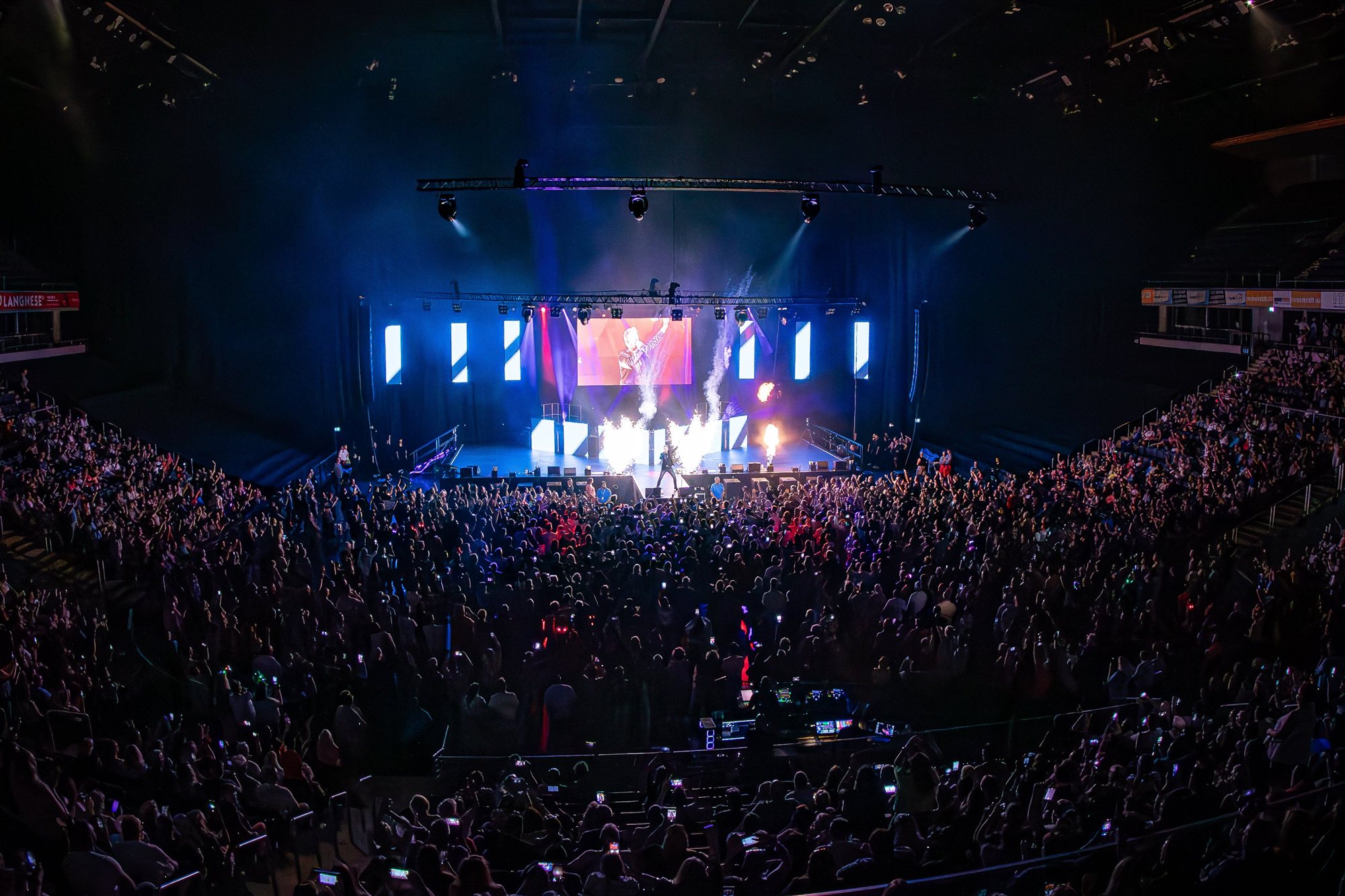 Bühnenmoment beim Solokonzert in Oberhausen